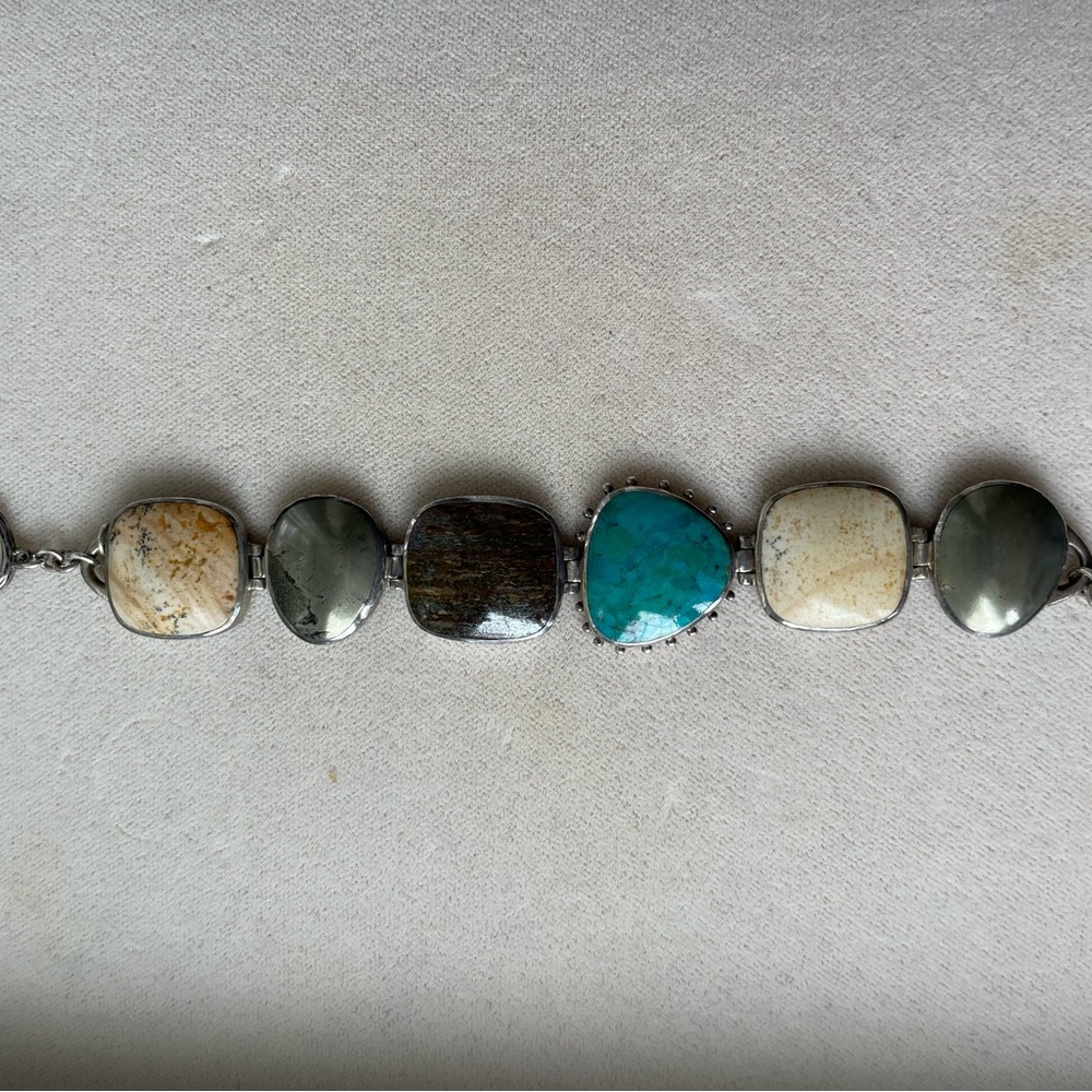 Silpada Multi-Stone Silver bracelet